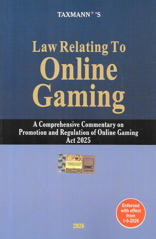 Taxmann Law Relating To Online Gaming 2026 commentary on Online Gaming Act 2025