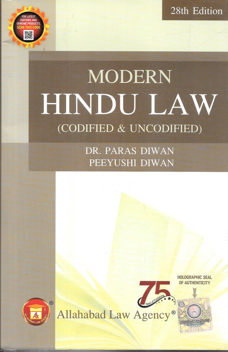 Modern Hindu Law (Codified & Uncodified) 28th Edition by Dr. Paras Diwan and Peeyushi Diwan
