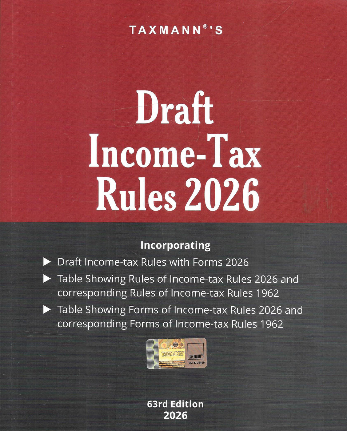Draft Income Tax Rules 2026 63rd Edition Taxmann – M&J Services - The ...
