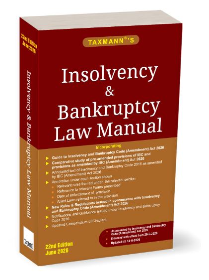 Insolvency & Bankruptcy Law Manual with IBC Law Guide