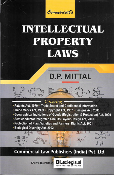 Commercial’s Intellectual Property Laws by D. P. Mittal, published by Commercial Law Publishers, covering Indian patent, trade mark, copyright, design and allied intellectual property legislation.