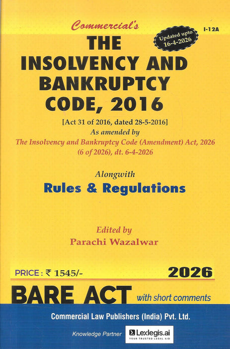 The Insolvency And Bankruptcy Code, 2016