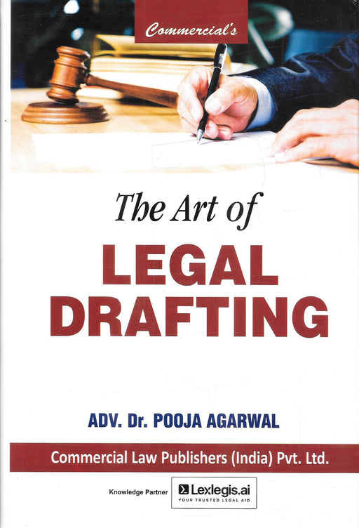 The Art of Legal Drafting by Dr. Pooja Agarwal, published by Commercial Law Publishers (India) Pvt. Ltd.; book cover with ISBN 9789378330469.