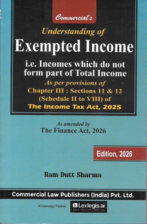 Cover image of Understanding of Exempted Income under the Income Tax Act 2025 by Ram Dutt Sharma