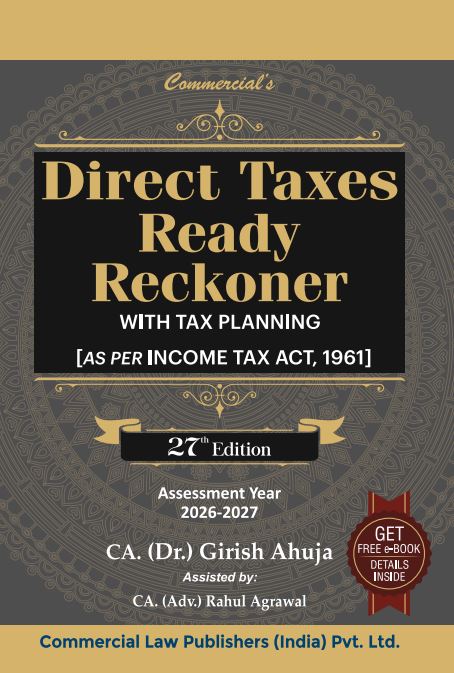 Classic Tax Act Series Combo (Income Tax Act 1961 + Rules 1962 + Ready Reckoner)
