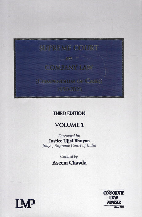 Supreme Court on Company Law Compendium of Cases 1950-2025 Third Edition three-volume set by Aseem Chawla covering landmark Supreme Court company law judgments