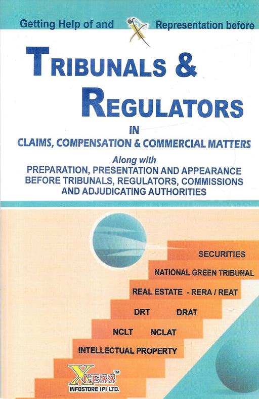 Cover image of Tribunals and Regulators in Claims Compensation and Commercial Matters showing legal themed design highlighting tribunals like NCLT DRT RERA and regulatory authorities for litigation and compliance professionals in India.