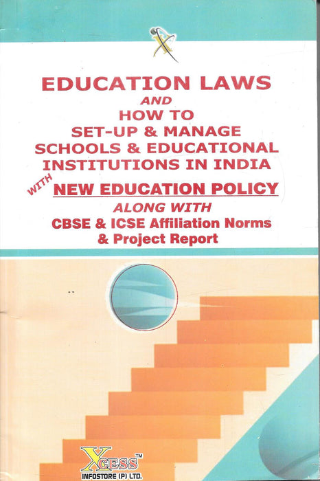 Cover image of Education Laws and How to Set Up and Manage Schools and Educational Institutions in India by CA Virendra Pamecha showing structured design representing legal compliance school setup CBSE ICSE affiliation norms and education policy guidance in India.
