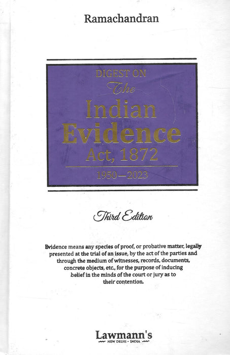 Digest on The Indian Evidence Act, 1872 (1950-2023)