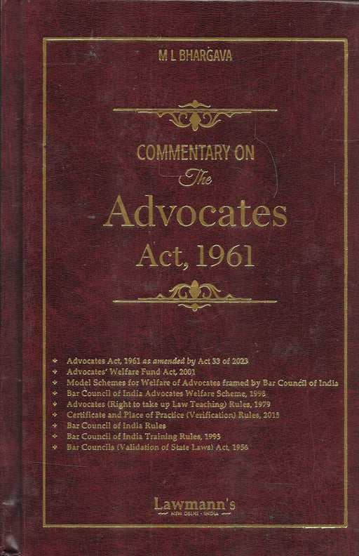 Commentary on The Advocates Act