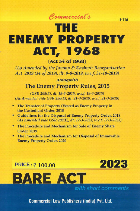 The Enemy Property Act ( Bare- Act )