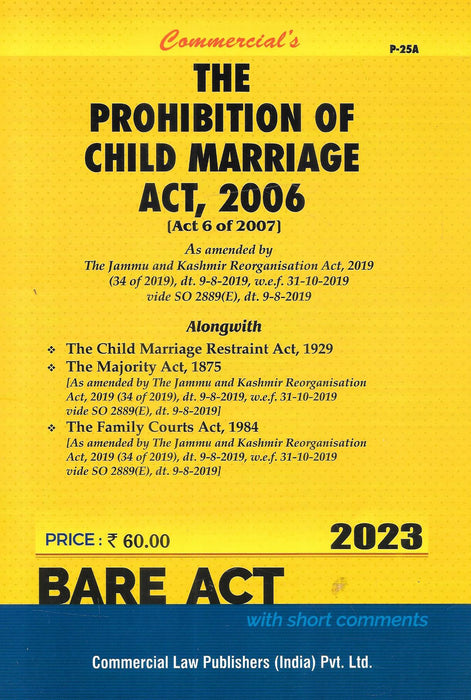 The Prohibition of Child Marriage Act, 2006