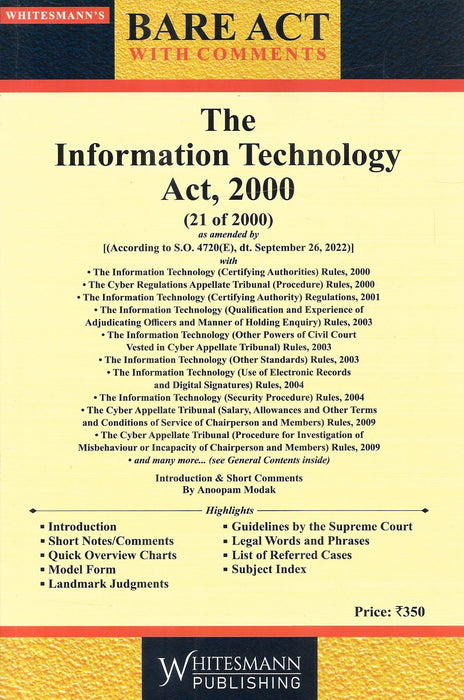 The Information Technology Act , 2000 (Bare-Act)