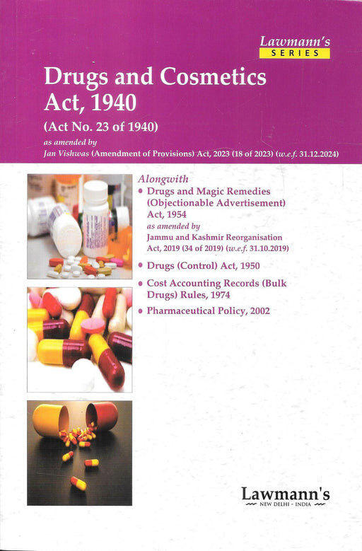 Lawmann's - Drugs and Cosmetics Act, 1940