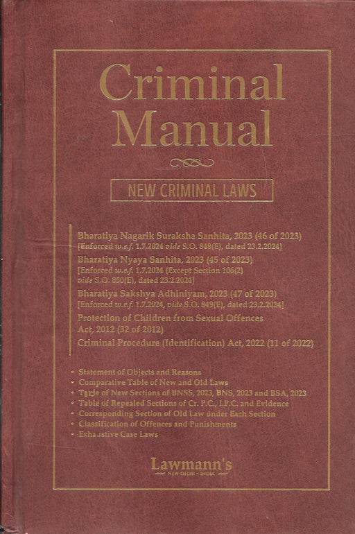 Criminal Manual - New Criminal Laws