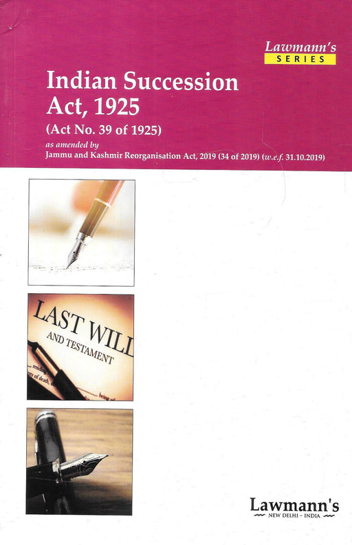 Indian Succession Act, 1925 - Lawmanns Series