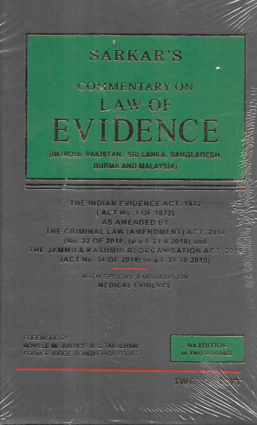Sarkars - Commentary on Law of Evidence in 2 vols