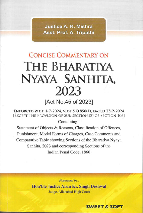 Concise Commentary On The Bharatiya Nyaya Sanhita , 2023