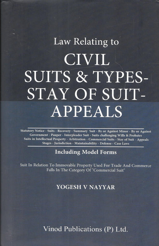 Law relating to Civil Suits and Type-Stay of Suit-Appeals