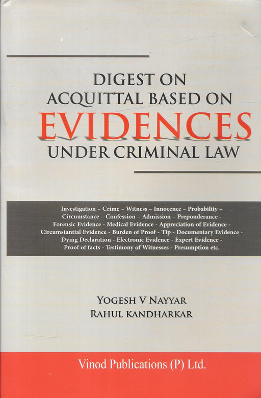 Digest On Acquittal Based On Evidences Under Criminal Law