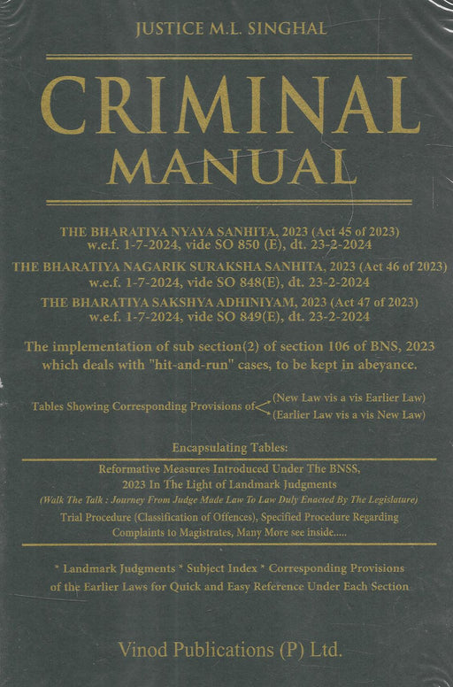 Criminal Manual (New Criminal Major Act)