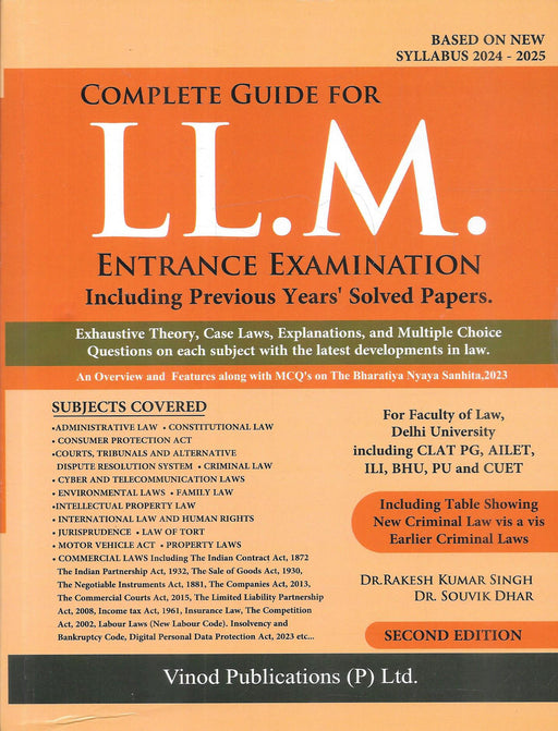 LLM Entrance Examination Including Previous Years Solved Papers