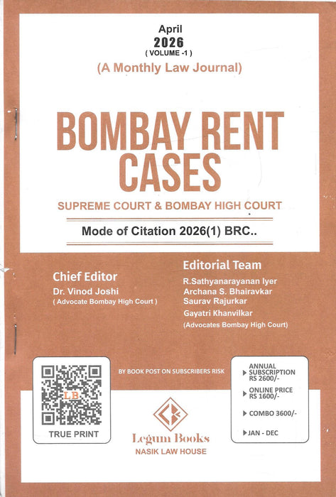 Bombay Rent Cases - Annual Subscription 2026