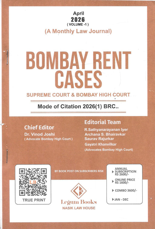 Bombay Rent Cases - Annual Subscription 2026