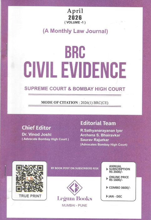 BRC Civil Evidence - Annual Subscription 2026
