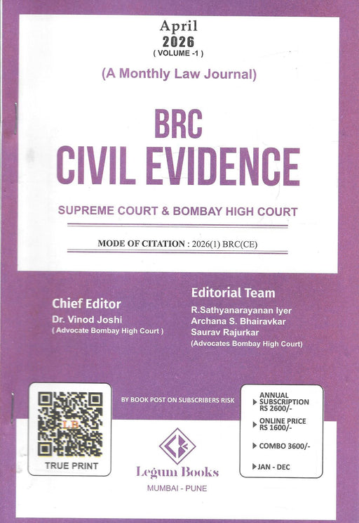 BRC Civil Evidence - Annual Subscription 2026