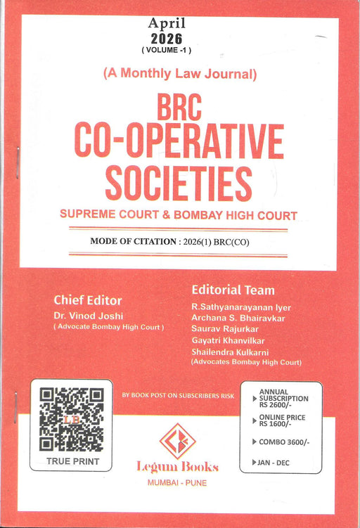 BRC Co-operative Societies - Annual Subscription 2026