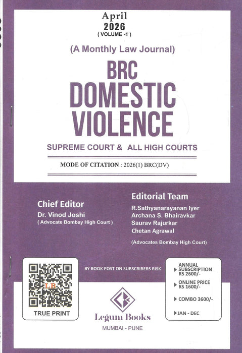 BRC Domestic Violence - Annual Subscription 2026