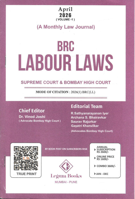 BRC Labour Laws - Annual Subscription 2026