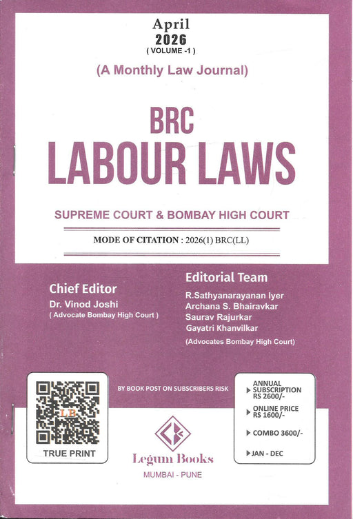 BRC Labour Laws - Annual Subscription 2026