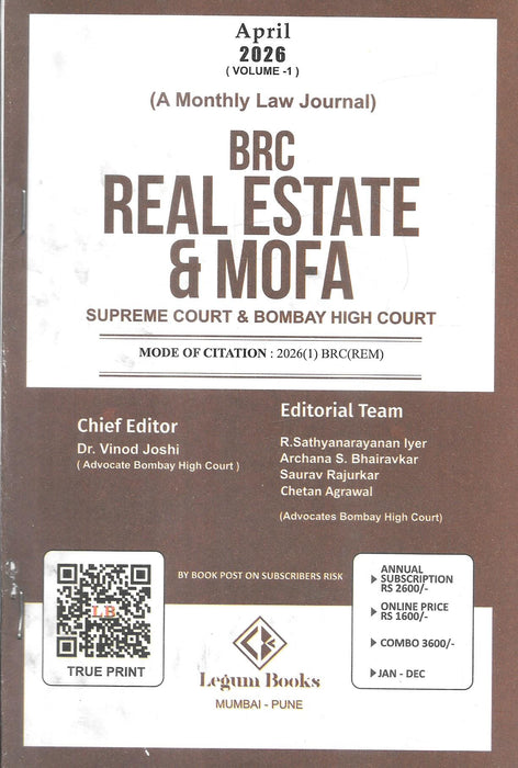 BRC Real Estate &amp; MOFA - Annual Subscription 2026