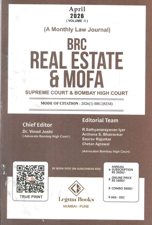BRC Real Estate &amp; MOFA - Annual Subscription 2026