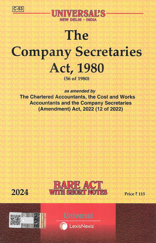 Univeral's - The Company Secretaries Act, 1980
