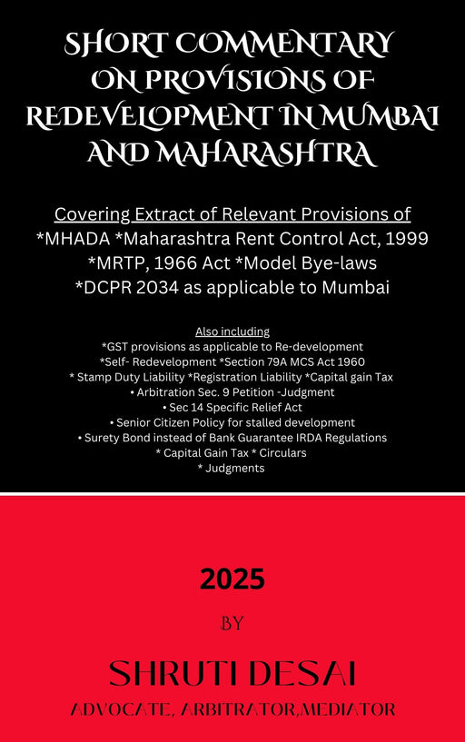 Short Commentary on Provisions of Redevelopment in Mumbai and Maharashtra