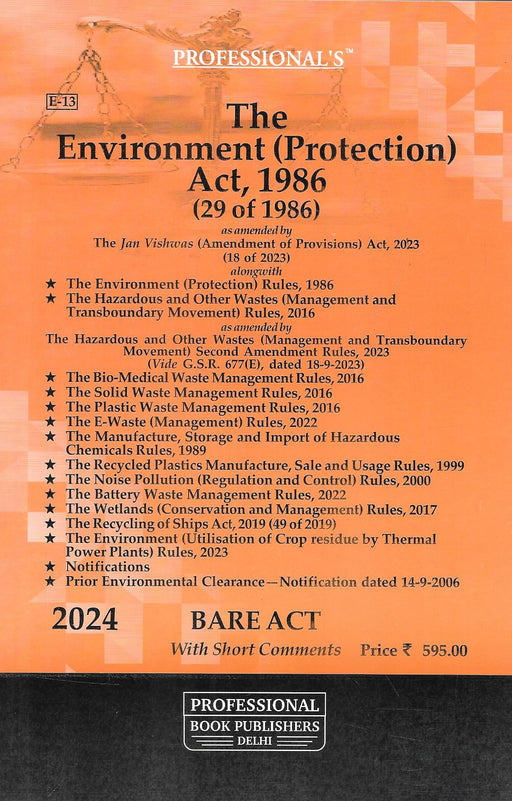 Professionals - The Environment (Protection) Act, 1986
