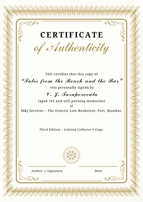 Tales from the Bench and the Bar