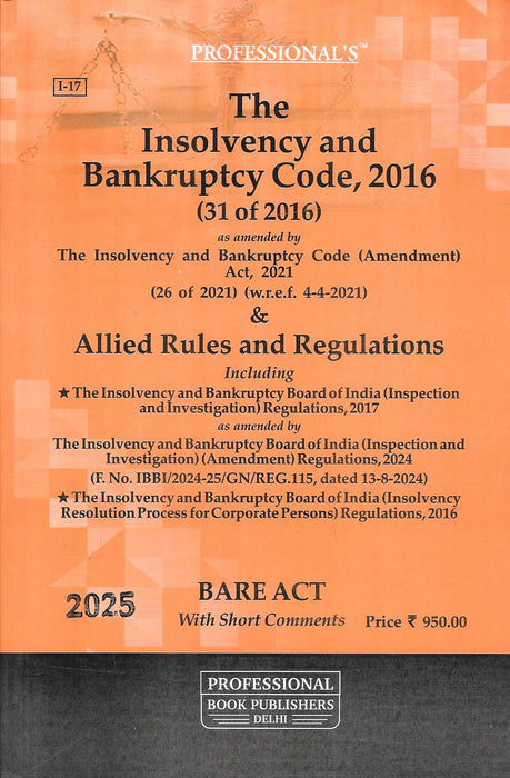 The Insolvency And Bankruptcy Cde , 2016