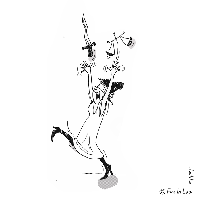 Fun in Law Illustrated Coaster