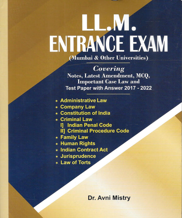 LLM Entrance Exam (Mumbai and Other Universities)