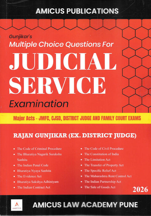 Multiple Choice Questions for Judicial Service Examination – Major Acts