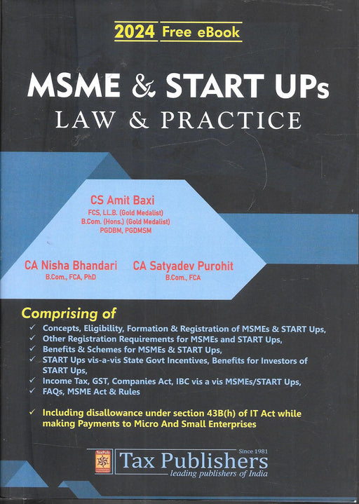 MSME & Start Ups Law & Practice