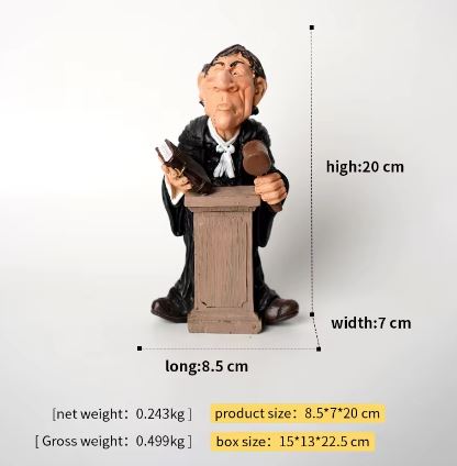 Funny Judge Court - The Lawyer Figurine