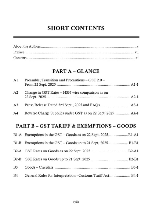 GST Tariff & Exemption (2nd Edition, 2025)