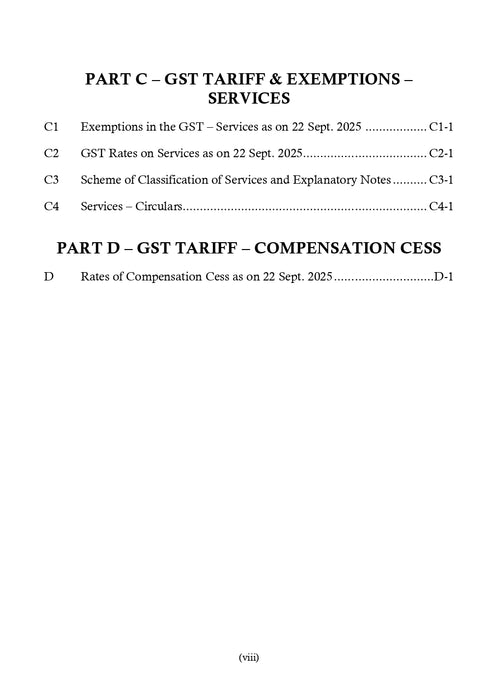 GST Tariff & Exemption (2nd Edition, 2025)
