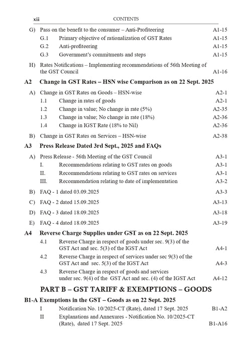 GST Tariff & Exemption (2nd Edition, 2025)
