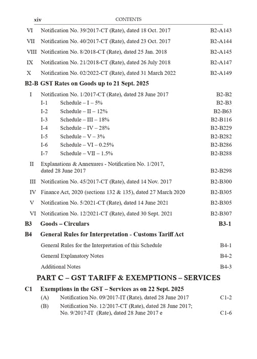 GST Tariff & Exemption (2nd Edition, 2025)